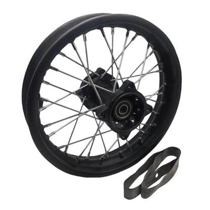 Beeking 1.85x14” Wheel Rim Rear fits tire 90/100-14) for Dirt Bike 15mm axle Rear Wheel Rim Fits 90cc-150cc dirt bike TTR SSR CRF Apollo.