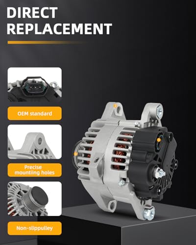 OCPTY Alternator for Hyundai for Sonata 2.0L 11-14,for Santa Fe 2.4L 10-12