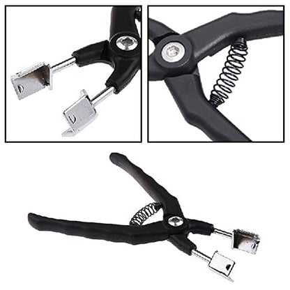 Relay Puller Pliers，Heavy Duty Automotive Relay Fuse Installation Remover Pliers Car Puller Straight Jaws Black Color - Spring Loaded