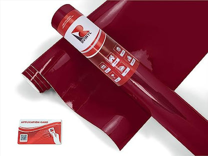Avery Dennison SW900 475-O Gloss Burgundy Supreme Wrapping Film Vinyl Vehicle Car Wrap Sheet Roll - (12" x 60" w/Application Card) - color: Gloss Burgundy, size: 1ft x 5ft