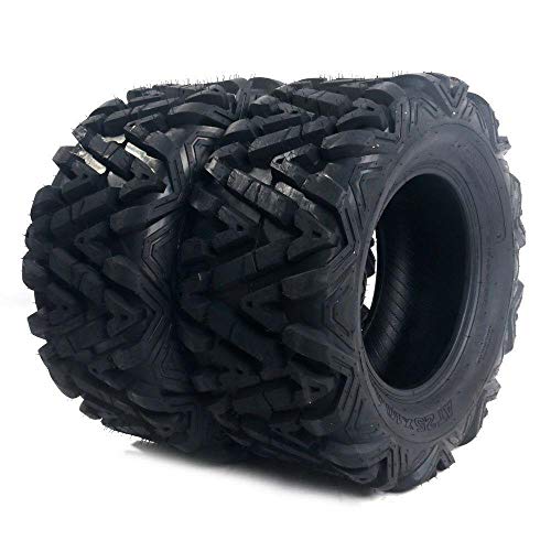 TUFFIOM 22x7-12 ATV Tires Set of 2 for All Terrains, Mud Sand Off-road ATV UTV Tire for Trail Vehicles, 6 PR, Deep Tread, Tubeless - size: 22 x 7.00-12 (2 pack)