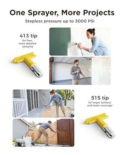 InoKraft ONE Airless Paint Sprayer, One-Knob Easy Start & Control, 3000 PSI - size: ONE - One-Knob Easy Start