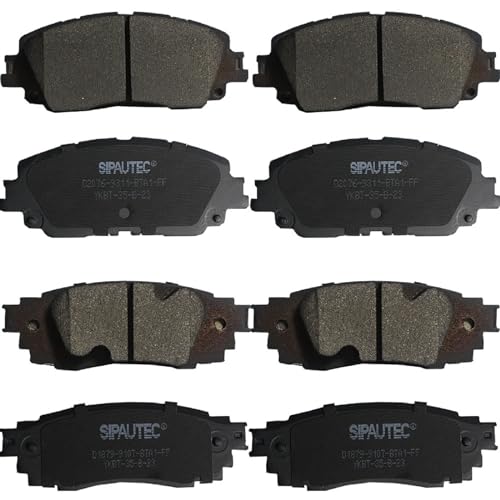 SIPAUTEC-Front and Rear Ceramic Disc Brake Pads Set Replacement For Camry Avalon RAV4 Venza For ES250 ES300h UX200 UX250h