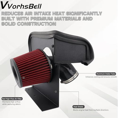 Cold Air Intake for 2008-2012 Audi B8 A4/A5 1.8/2.0T TFSI - size: 08/12 Audi A4/A5 B8 1.8/2.0TFSI Gen1/2