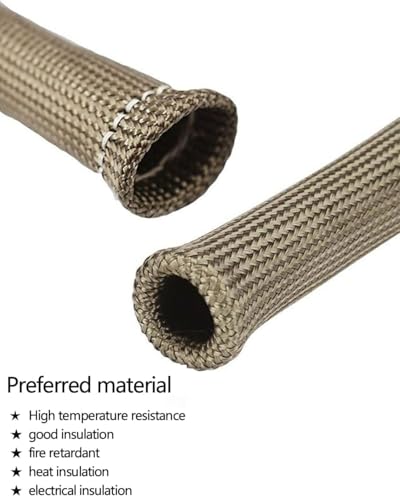 Spark Plug Wire Heat Shield Spark Plug Wire Heat Shield Sleeve Spark Plug Boot Protector Boots Wrap for SBC BBC 350 454 8PCS Plug Wire Covers - 2500F High Temp Protection （Titanium ） - color: Titanium