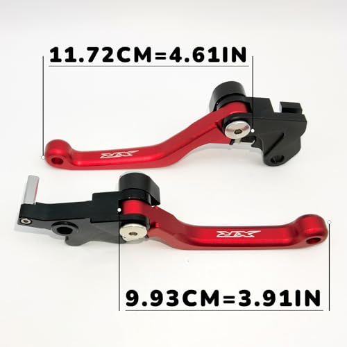 Dirt Bike Brake Clutch Levers Adjustable Replacement for Honda XR150L 2023-2024 Red Black (Blue) - color: Blue