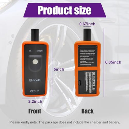 Dickno TPMS Relearn Tool for Tire Sensor, EL-50448 Auto Programming Training Activation Reset Tool, OEC-T5 Tire Pressure Monitoring System Sensors Compatible with Enclave, Acadia, Traverse