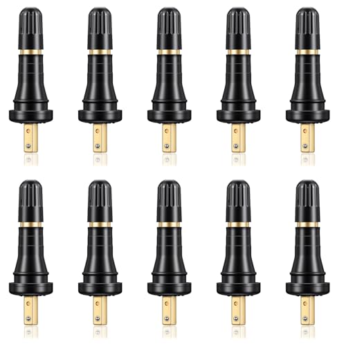 TPMS Rubber Valve Stems Snap-in Tire Pressure Sensor, 10 Pcs