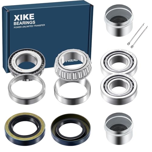 XiKe 30205 Trailer Bearings Wheel Hub Kit, 2 Sets, Fits for 25mm Axles, - size: 30205 + Seal ID 1.250, style: Pack 2 Set
