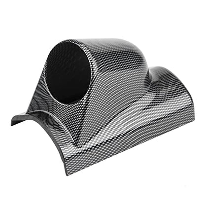 Universal Heavy Duty Racing Sport Meter Gauge Pillar Mount Pod Holder Bracket Gauge Holder,Carbon Fiber Color (Single Hole) - size: Single Hole