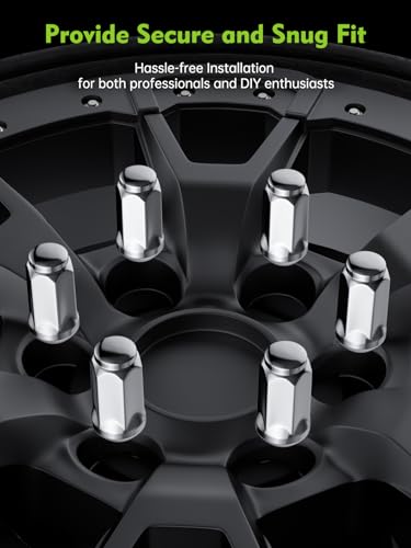 AUTOPTIM M14x1.5 Lug Nuts - 20Pcs Chrome Closed End Lug Nut, 3/4"(19mm) Hex - color: Chrome, size: M14x1.5, style: 20 Pcs