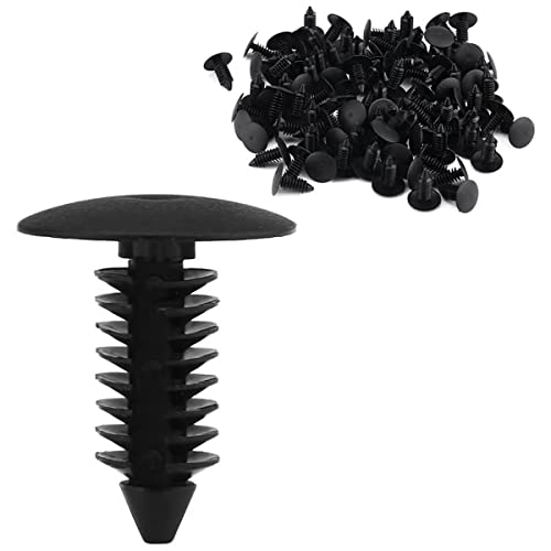 ANTS PART 100 Pcs Auto Car Fender & Bumper Shield Fastener Clips, Nylon - size: 100 Pcs