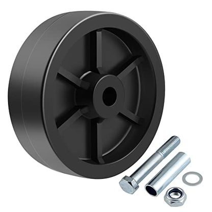 Skelang Boat Trailer Jack Caster 6", Trailer Tongue Wheel 1/2" Axle Diameter, Freight Dolly Wheel Replacement, 1200Lbs Load Capacity