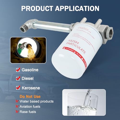 3/4 inches NPT Fuel Tank Filter Kit 30 Micron Spin-on Particulate Filter
