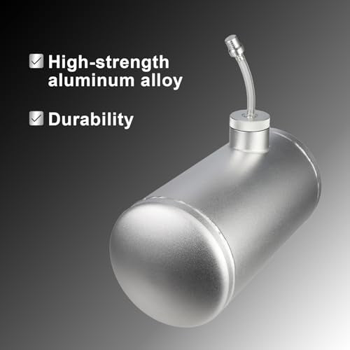 10x4.5" Aluminum alloy welding Gas Fuel Tank Cylinder Silver