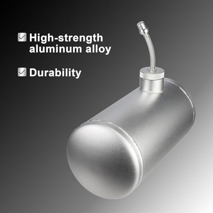 10x4.5" Aluminum alloy welding Gas Fuel Tank Cylinder Silver