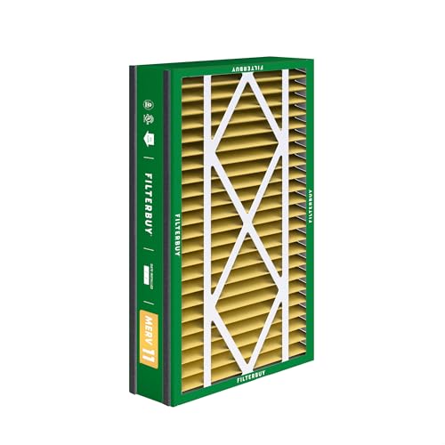 Filterbuy 16x25x3 Air Filter MERV 11 Pet & Allergy Defense (4-Pack) - style: 16x25x3