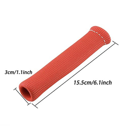 Spark Plug Wire Heat Shield Spark Plug Wire Heat Shield Sleeve Spark Plug Boot Protector Boots Wrap for SBC BBC 350 454 8PCS Plug Wire Covers - 2500F High Temp Protection (Red) - color: Red