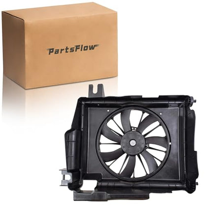 Partsflow Radiator A/C Condenser Cooling Fan Compatible With 2002-2008 Dodge Ram 1500 For 2003-2007 Dodge Ram 2500 3500OE#620-035 5093760AA - color: For Dodge Ram