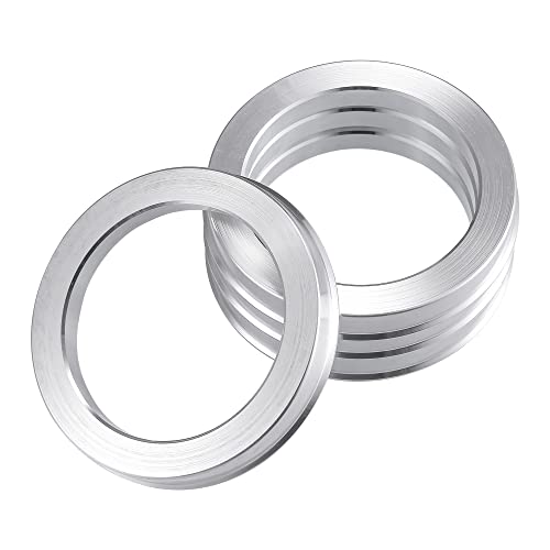 X AUTOHAUX 4pcs OD 74.1mm to ID 57.1mm Aluminum Alloy Hub Centric Rings - size: 74.1-57.1mm