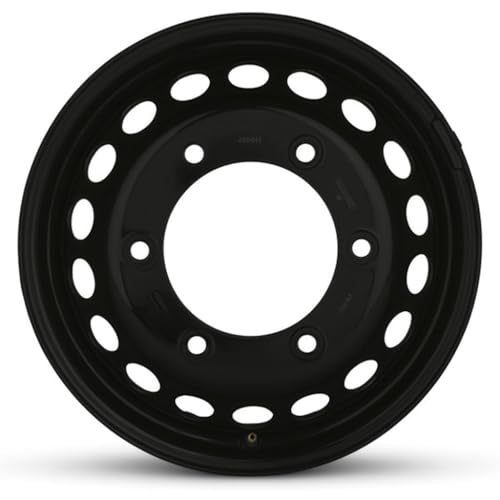 16x5.5 in Steel Wheel Rim 6 Lug 205mm 117mm Offset 161mm CB| Powder-Coated Black finish Fits 2019-2025 Mercedes-Benz Sprinter 4500 | New OEM Take Off | A0024010202