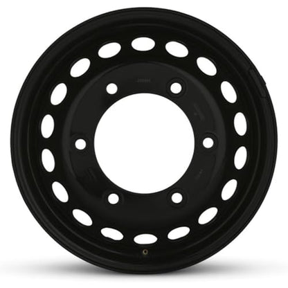 16x5.5 in Steel Wheel Rim 6 Lug 205mm 117mm Offset 161mm CB| Powder-Coated Black finish Fits 2019-2025 Mercedes-Benz Sprinter 4500 | New OEM Take Off | A0024010202