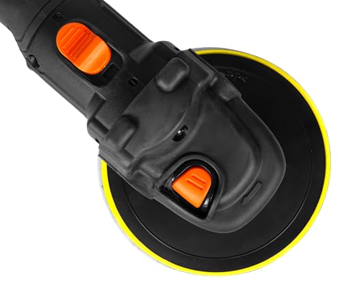 WEN 20V Max Cordless 7-Inch Variable Speed Rotary Polisher and Waxer Kit with 4Ah Battery, Charger, and Polishing Pads (20877) - size: Cordless