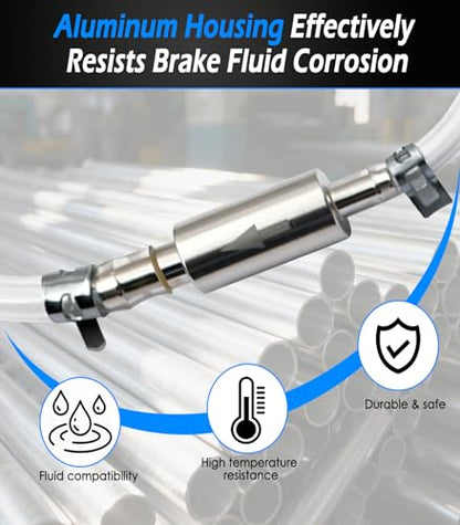 One Man Brake Bleeder Kit: Brake Fluid Bleeding Tool for Car & Motorcycle