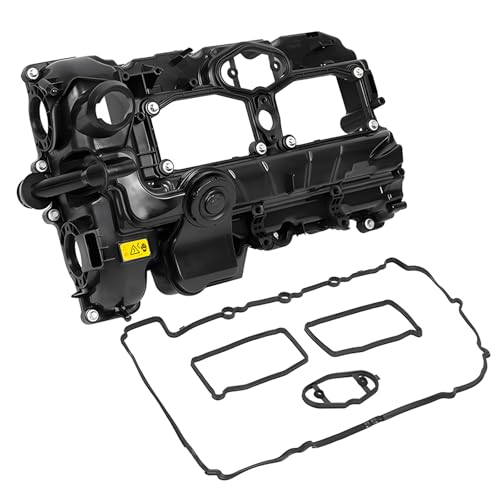 Valve Cover with Gasket & Hardware - Compatible with 2012-2018 BMW 228i/320i/328i/428i/528i/X1/X3/X4/X5/Z4 2.0L N20 Engine Replace 11-12-7-588-412 11127588412 - color: N20 Valve Cover