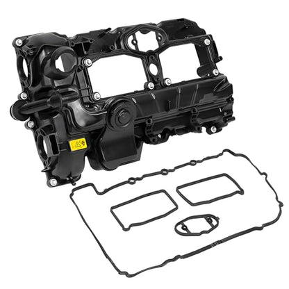 Valve Cover with Gasket & Hardware - Compatible with 2012-2018 BMW 228i/320i/328i/428i/528i/X1/X3/X4/X5/Z4 2.0L N20 Engine Replace 11-12-7-588-412 11127588412 - color: N20 Valve Cover