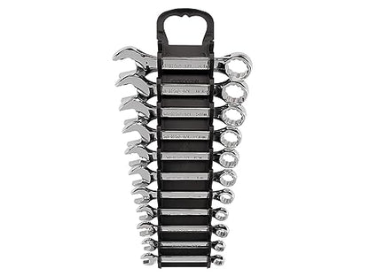 TEKTON Stubby Combination Wrench Set, 11-Piece | WCB92401 - size: 11-pc. (1/4 - 3/4 in.), style: Holder