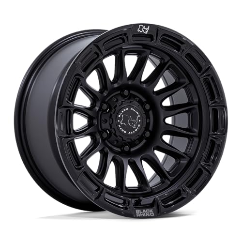 Black Rhino Hard Alloys RIVAL 20X9 6X135 5.04 1mm MATTE BLACK W/GLOSS BLK-LP - BR025MB20906301 - color: MATTE BLACK W/ GLOSS BLK-LP, size: 20X9, 6X135, 5.04, 1mm