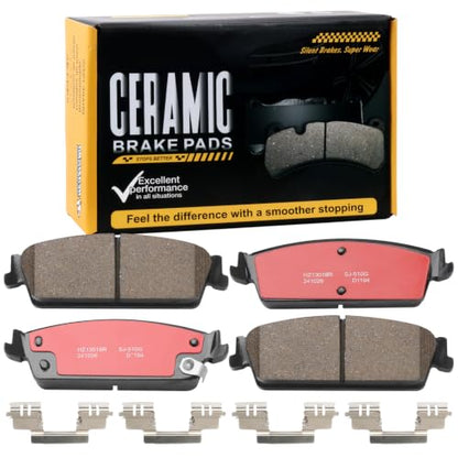 D1194 Rear Ceramic Brake Pads Kit Fit For Cadillac Escalade 2007-2014, For Chevrolet Avalanche 2007-2013, For Silverado 1500 2007-2013, For Suburban 1500 2007-2014, For Tahoe 07-14 - size: HZ1194H