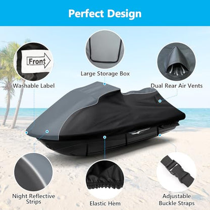 Jet Ski Cover for Yamaha VX Cruiser 2010-2014 Heavy Duty Waterproof - size: For Yamaha 2010-2014 VX Cruiser