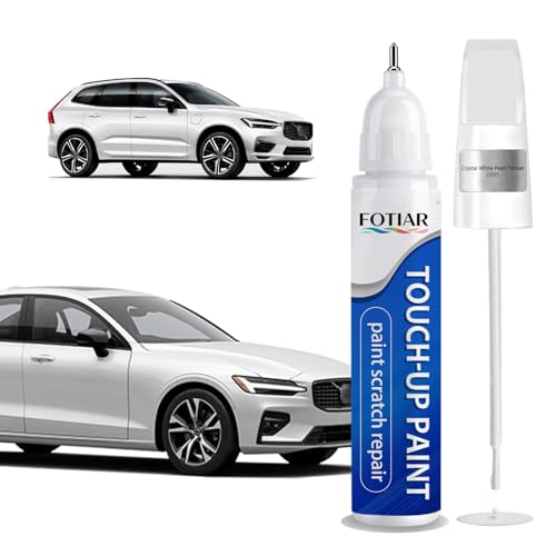 Touch Up Paint for Volvo Crystal White Pearl Tricoat 707 Paint Code - color: Crystal White Pearl Tricoat (707)