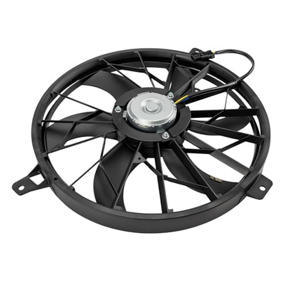 PHILTOP 620041 Radiator Cooling Fan Assembly for 2004 Grand Cherokee 4.0L - size: 2004 Grand Cherokee 4.0L(w/2 Speed Motor)