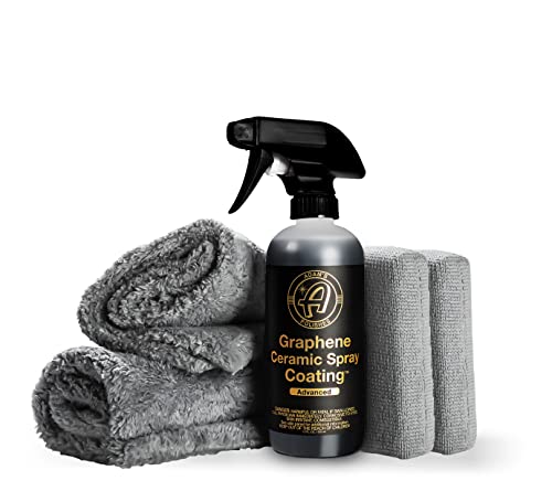 Adam's Advanced Graphene Ceramic Spray Coating Kit - 18+ Months Sprayable Graphene Oxide Ceramic Coating for Cars, Boats, RV's & Motorcycle - Adds Extreme Gloss, Depth, Shine & Protection - style: Advanced Combo Kit