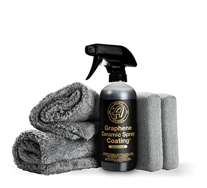 Adam's Advanced Graphene Ceramic Spray Coating Kit - 18+ Months Sprayable Graphene Oxide Ceramic Coating for Cars, Boats, RV's & Motorcycle - Adds Extreme Gloss, Depth, Shine & Protection - style: Advanced Combo Kit