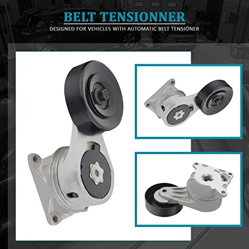 IRONTEK 166200W026 Belt Tensioner Assembly Compatible for Lexus 1994-2005 GS300/ 2001-2005 IS300/ 1994-2000 SC300 1993-1998 Toyota Supra #166200W020 - size: 166200W026