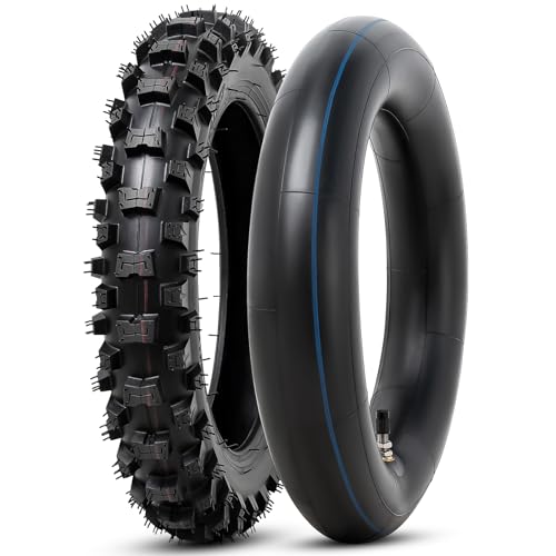 2.50-10 4PR TT 33J Off Road Mini Dirt Bike Front/Rear Tire and Inner Tube Compatible with 2.5-10 Off Road Dirt Bike Pit Bike/Motorcycle Tire (P-279)