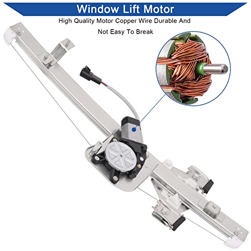 Obaee Window Regulator with Motor Rear Right Passenger Side, OE 741-389 - size: Rear Right Passenger Side