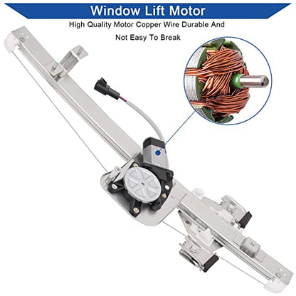 Obaee Window Regulator with Motor Rear Right Passenger Side, OE 741-389 - size: Rear Right Passenger Side