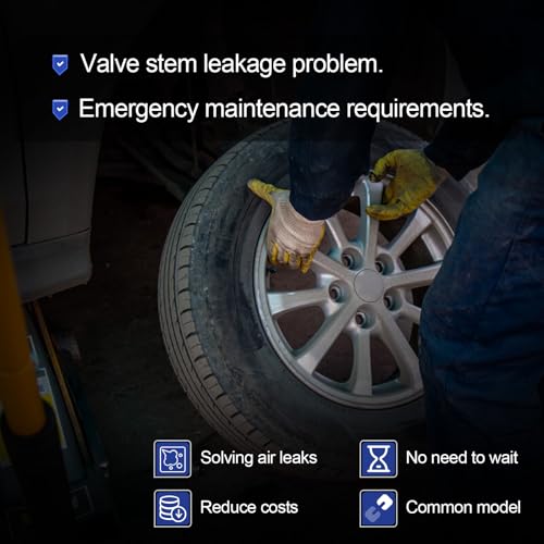 X4XZ 51025 Quick Change Tire Valve Tool Kit with TR413/TR414,Tire Valve Stem Core Quickly Replacement Tool Kit for Replacing Leaky Valves in Cars,ATVs,Trucks, etc. 23PCS
