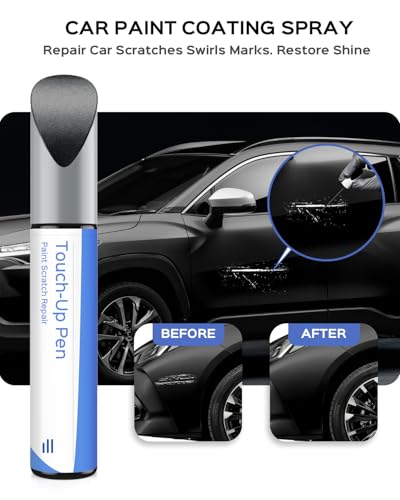 202 Black Touch Up Paint Compatible with Toyota Exact Match Chips and Nicks Touch Up - color: Black(202) compatible with All Models