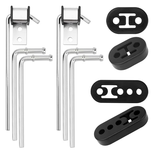Exhaust Hanger Kit 10PC Universal Weld-On 10" & 7.6" Rods - size: 10-Pack Universal Exhaust Hanger Kit