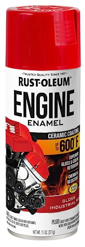 Rust-Oleum Automotive Engine Enamel Spray Paint, Gloss Industrial Red - color: Gloss Industrial Red, size: 11 Ounce (Pack of 1)