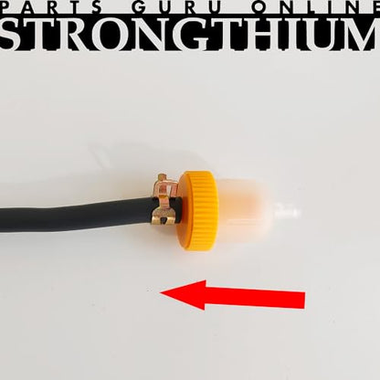 Strongthium 4PCS 3/16" Inline Fuel Filter - size: 3/16 4pcs
