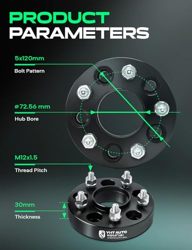 YHTAUTO 5x120 Hub Centric Wheel Spacers 30 mm for BMW - size: 30 MM Thickness, style: 2 PCS