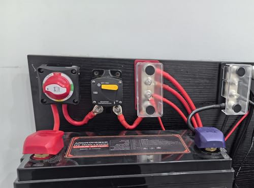 30A Amp Battery Switch Circuit Breaker w/5/16 Studs Waterproof UL - color: New version, size: 30A