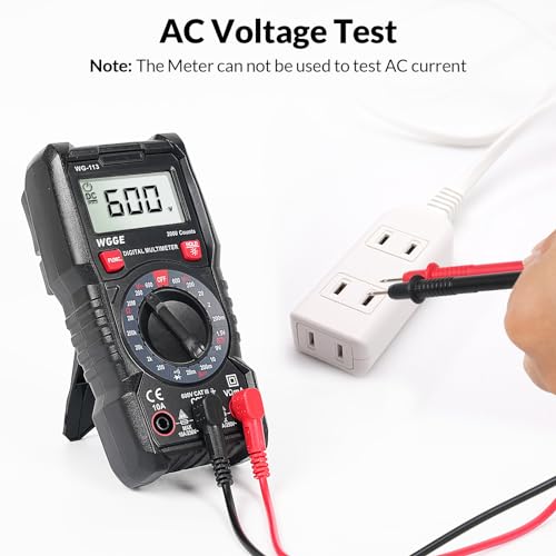 Digital Multimeter, 2000 Counts, CAT III 600V, AC/DC Voltage and DC Current